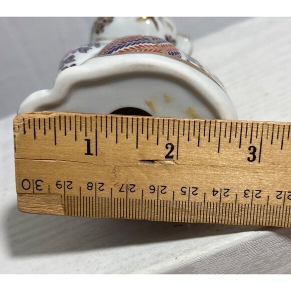 Japanese Imari Neko Cat Figurine Handpainted Vintage Porcelain - Picture 8 of 8